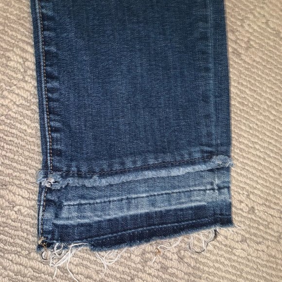 Just Black, Denim Jeans w/ Fringe Cuff, Size 25 - Picture 3 of 5